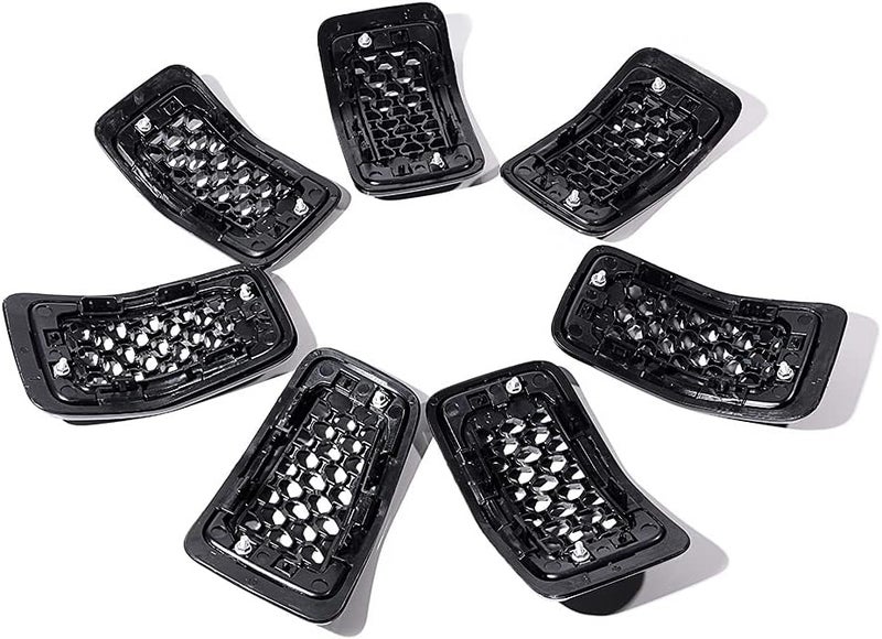 Anzios Replacement for 2019 2020 2021 Jeep Cherokee Black Grill Insert Front Grille Inserts Honeycomb Mesh Cover Accessories 7PC - Image 3